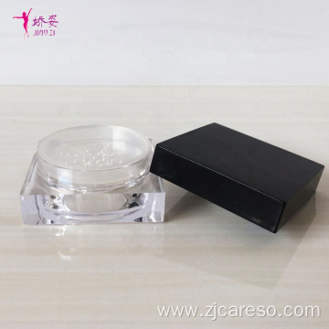 Packaging Square Shape Cosmetic Jar Loose Powder Jar